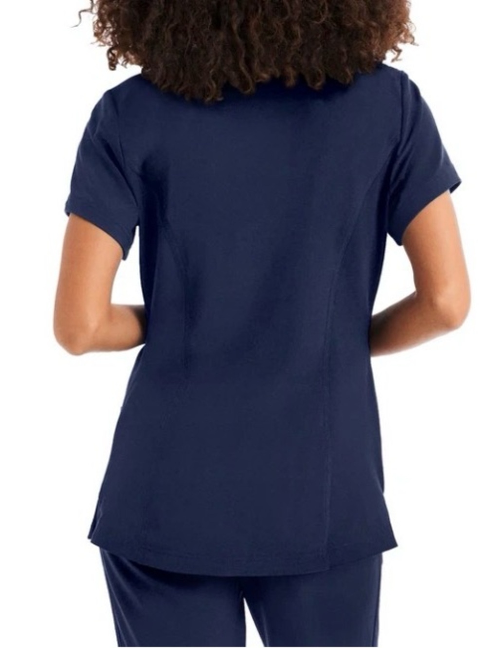 WHITE CROSS VIBE CRFT 3 PKT V-Neck Scrub Top in Navy Size Large - Picture 2 of 9
